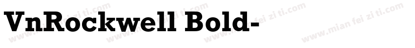 VnRockwell Bold字体转换